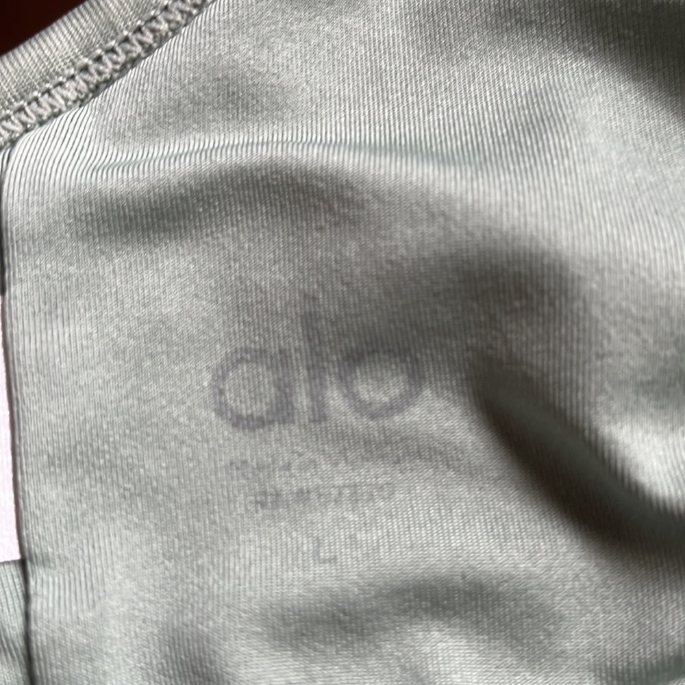 ALO Yoga Light Sage Strappy Sports Bra - Picture 7 of 8